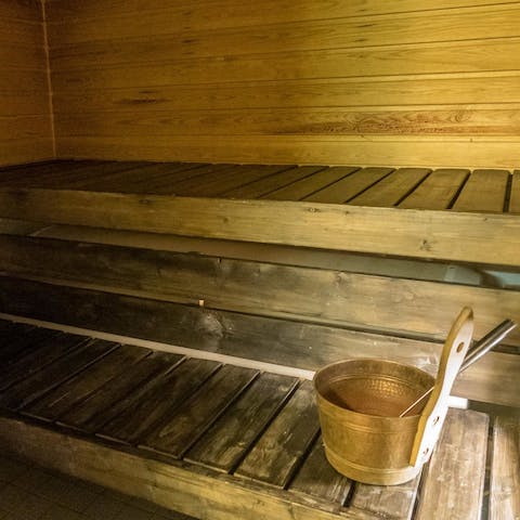 Feel the warmth after a day in the snow-covered hills