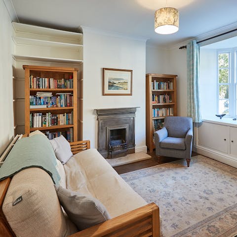 Spend rainy days reading a book in the cosy lounge