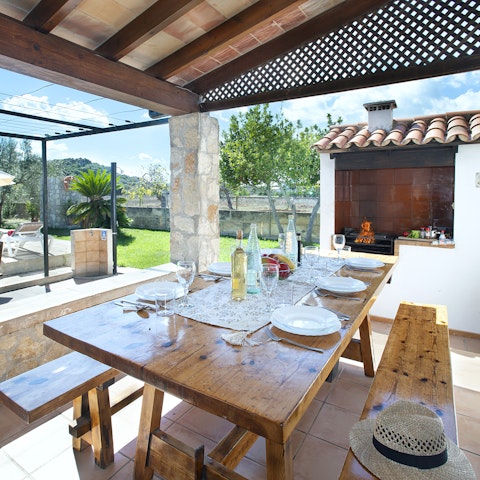Enjoy alfresco feasts on the terrace – why not fire up the barbecue?