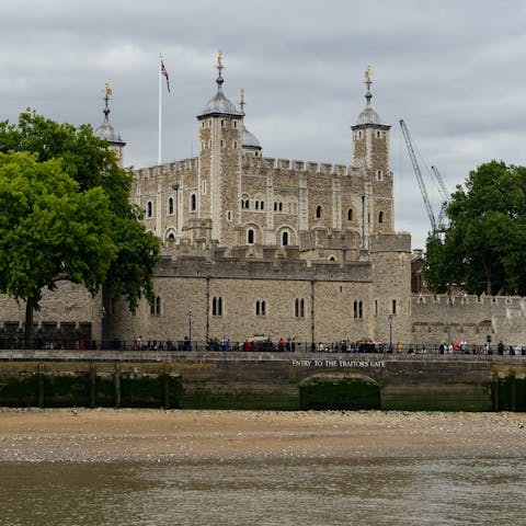 Explore the Tower of London, just a fifteen-minute stroll