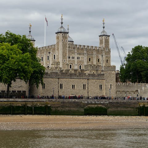 Explore the Tower of London, just a fifteen-minute stroll