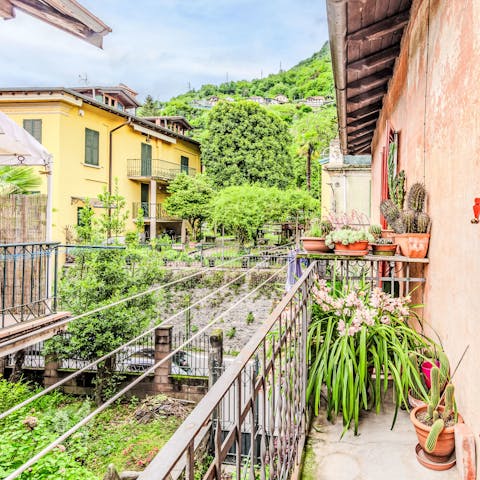 Sip coffee on the balcony and admire the surrounding greenery