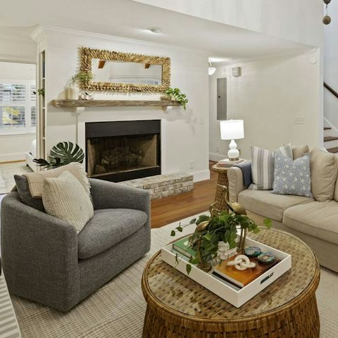 End the day in the cosy living area
