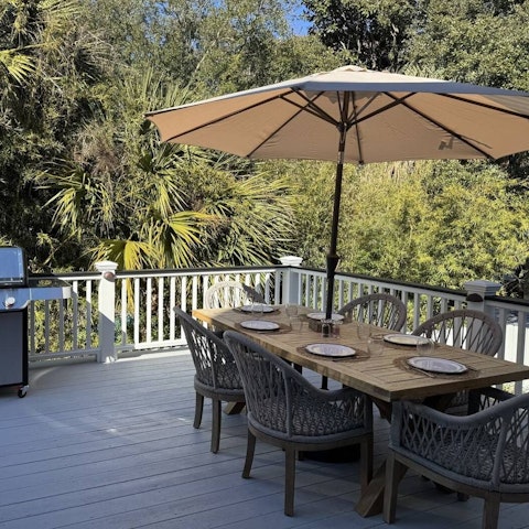 Fire up the barbecue and dine alfresco on the terrace