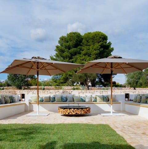 Light the barbecue and savour evening drinks on the terrace