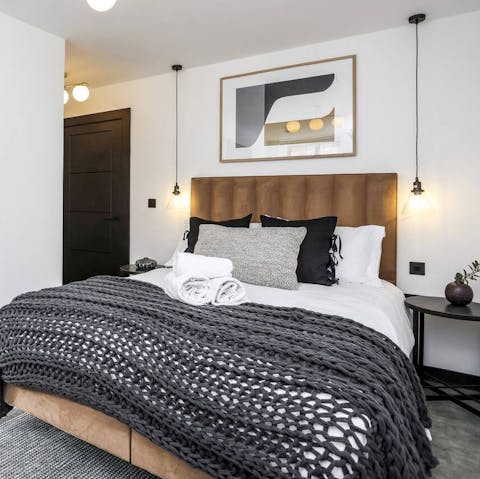 Get some rest in the stylish bedrooms after a day of sightseeing in Edinburgh