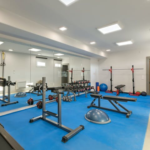 Turn up the tempo with a workout in the home gym