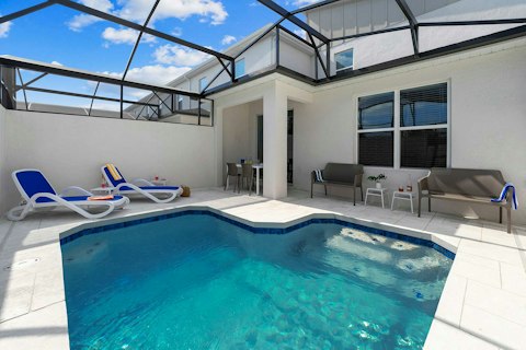 Cool off in the pool as Florida sunshine filters through