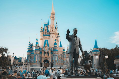 Ride the shuttle to Disney World, fifteen minutes away