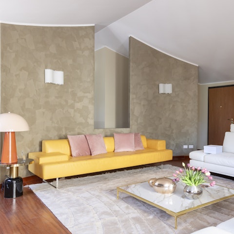 Unwind in style in the chic living room