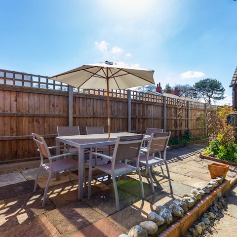 Dine outside in your private garden