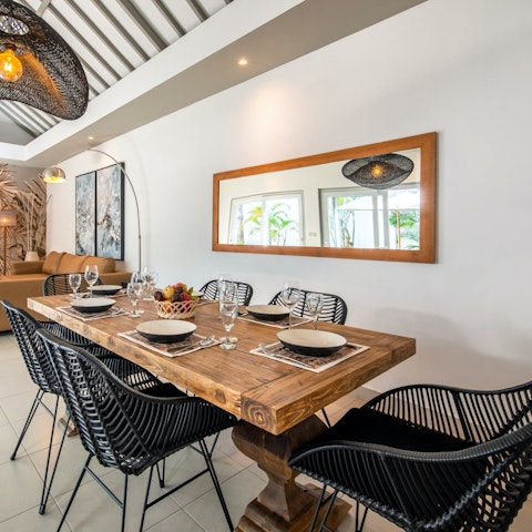 Enjoy a taste of Indonesian cuisine around the dining table