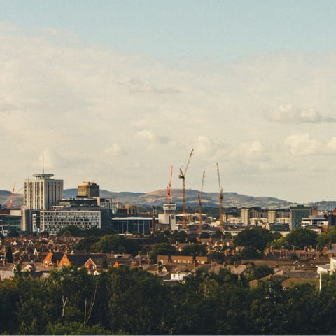 Take the train to Cardiff, a twenty-minute ride from Newport Station