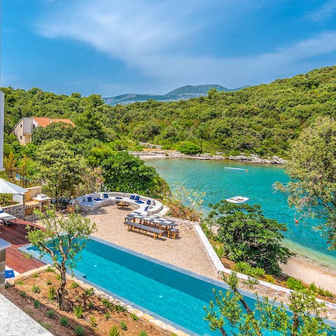 Take in the views of the lagoon