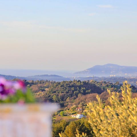 Enjoy sweeping views