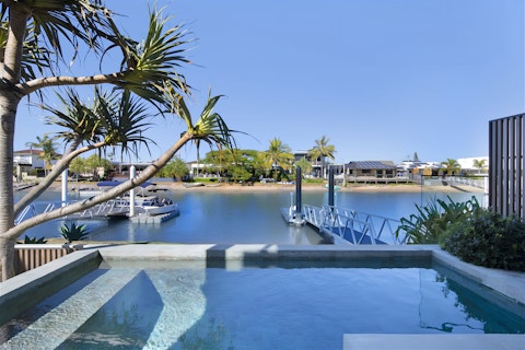 Enjoy stunning views across Tallebudgera Creek from the pool