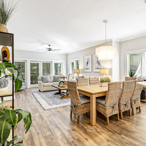 Gather the whole brood together in the open-plan living space