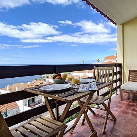 Whip up a healthy breakfast in your kitchen and savour your lazy mornings on the balcony