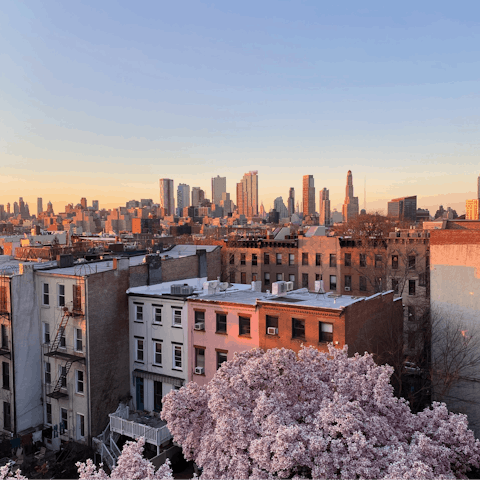 Explore the bustling streets of Manhattan from your Bed-Stuy base – you can reach Midtown in around forty-five minutes