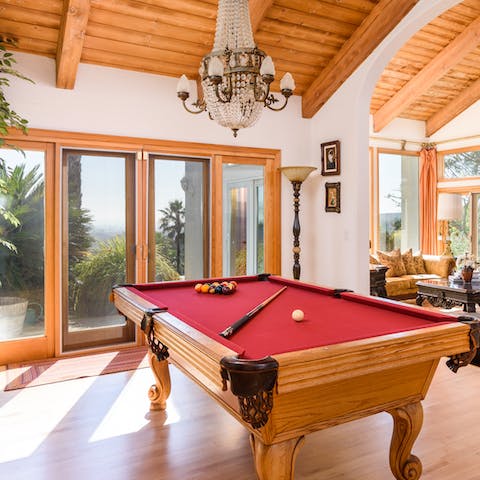 Make the most of the entertainment with a game of pool
