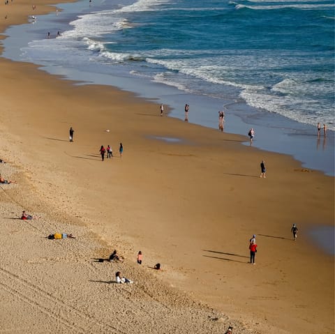 Drive thirty minutes to the beautiful Galapos Beach in the Arrábida Natural Park