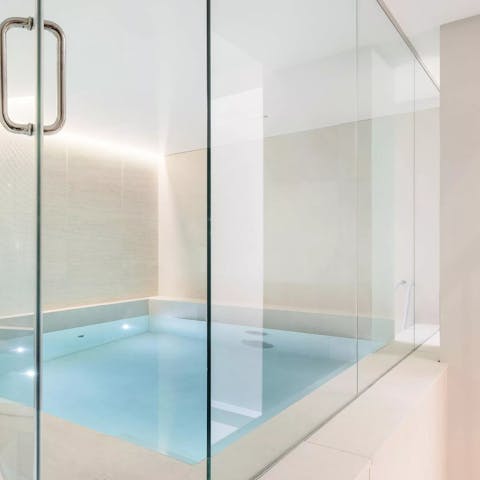 Feel refreshed after a swim in the private pool