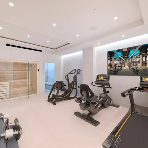 Energise your stay with an uplifting workout in the gym