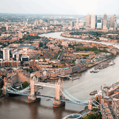 Head out and explore Tower Bridge, just 650m away