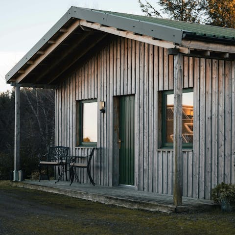 Sit on the porch to enjoy your morning cuppa