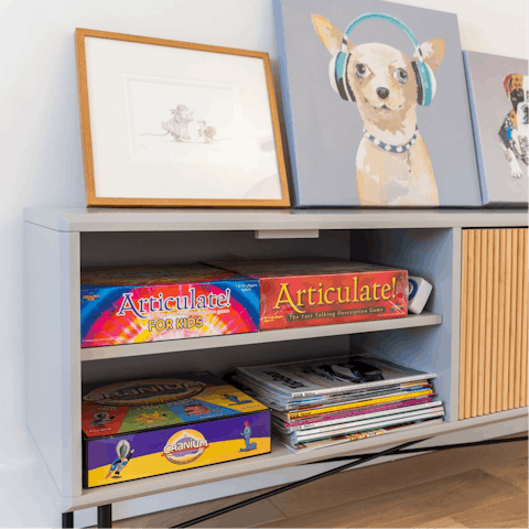 Enjoy a lively games night with your loved ones