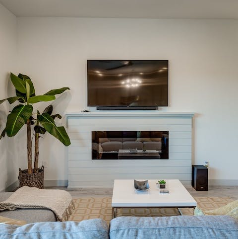 Settle in for movie night in front of the Smart TV