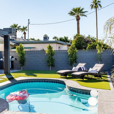 Cool off in the refreshing pool