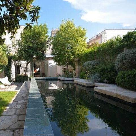 Take a dip in the private pool