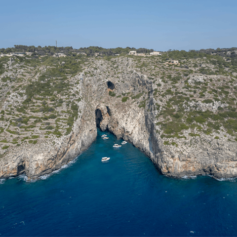 Take a scenic boat ride in nearby Santa Maria di Leuca