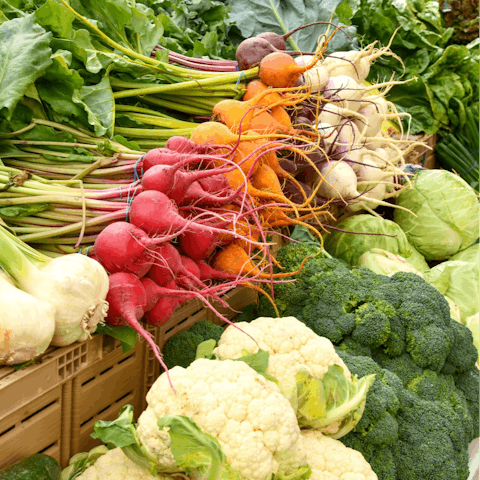 Pick up some fresh produce from Bolhão Market, a five-minute stroll away