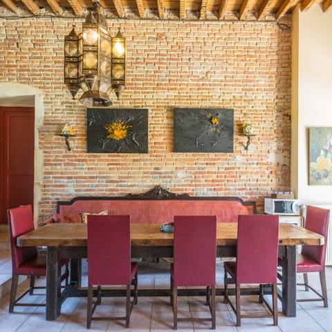Sit down for a grand meal together