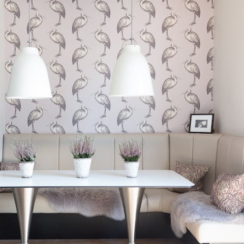 The printed wallpaper