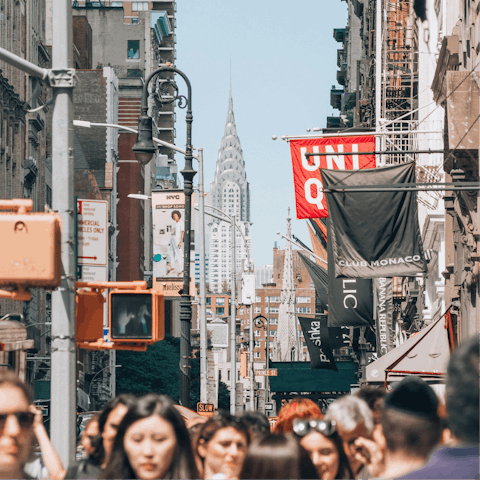 Browse highstreet shops and upscale boutiques in Soho