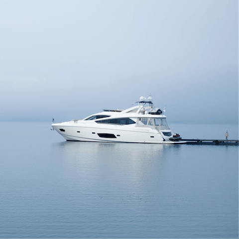 Charter a luxury yacht for a day and sail along the shimmering Adriatic Sea in style