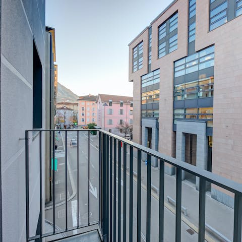 Enjoy your morning coffee on the private balcony before heading out for the day
