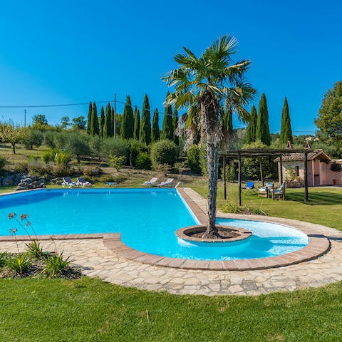Relax in this aquamarine paradise