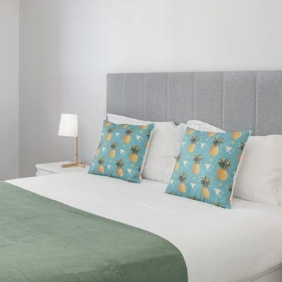 Climb into the comfortable beds after a long walk along the coast