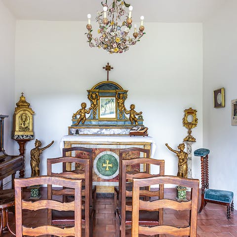 Spend a quiet moment in the chapel