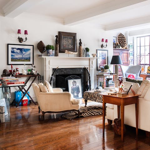 The bright and inviting living space