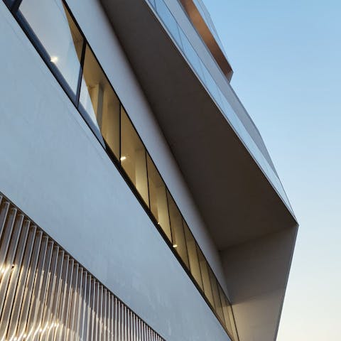 Discover Fondazione Prada's modern artworks, it's a short walk away