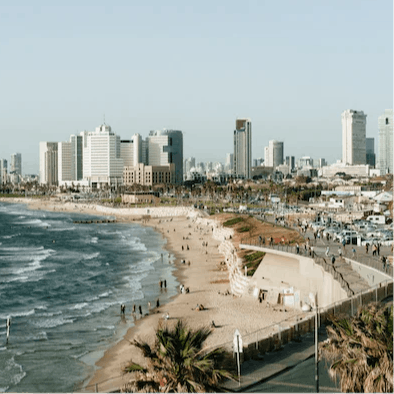 Take a three-minute stroll down to Aviv Beach