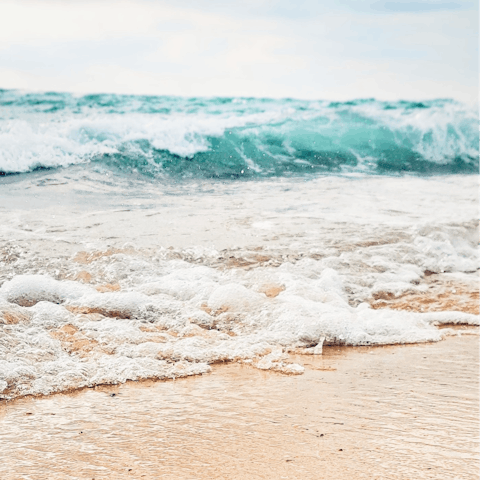 Head to the sandy shores of Quiberon coast, mere footsteps away