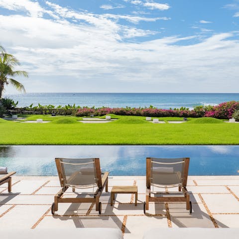 Be inspired by the idyllic views while relaxing by the pool