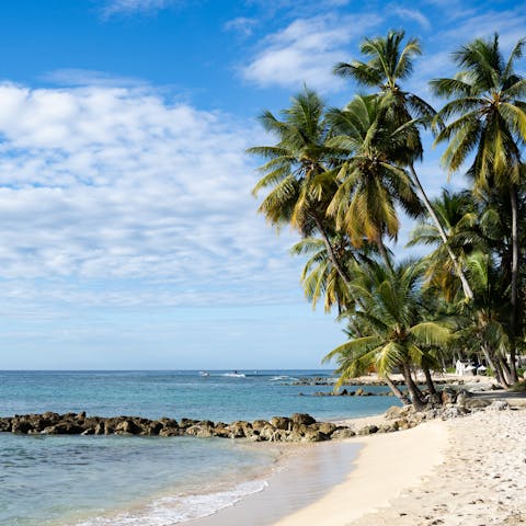 Enjoy direct access to one of Barbados' sandy beaches