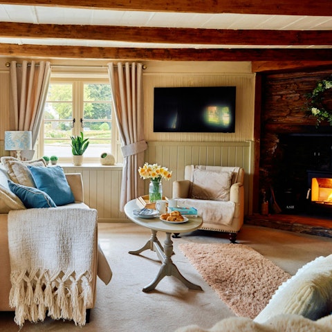 Cosy up by the log burner
